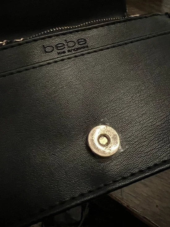 NWT Bebe Meara Crystal Leopard Crossbody - Wallet on Chain DEADSTOCK - Picture 11 of 12